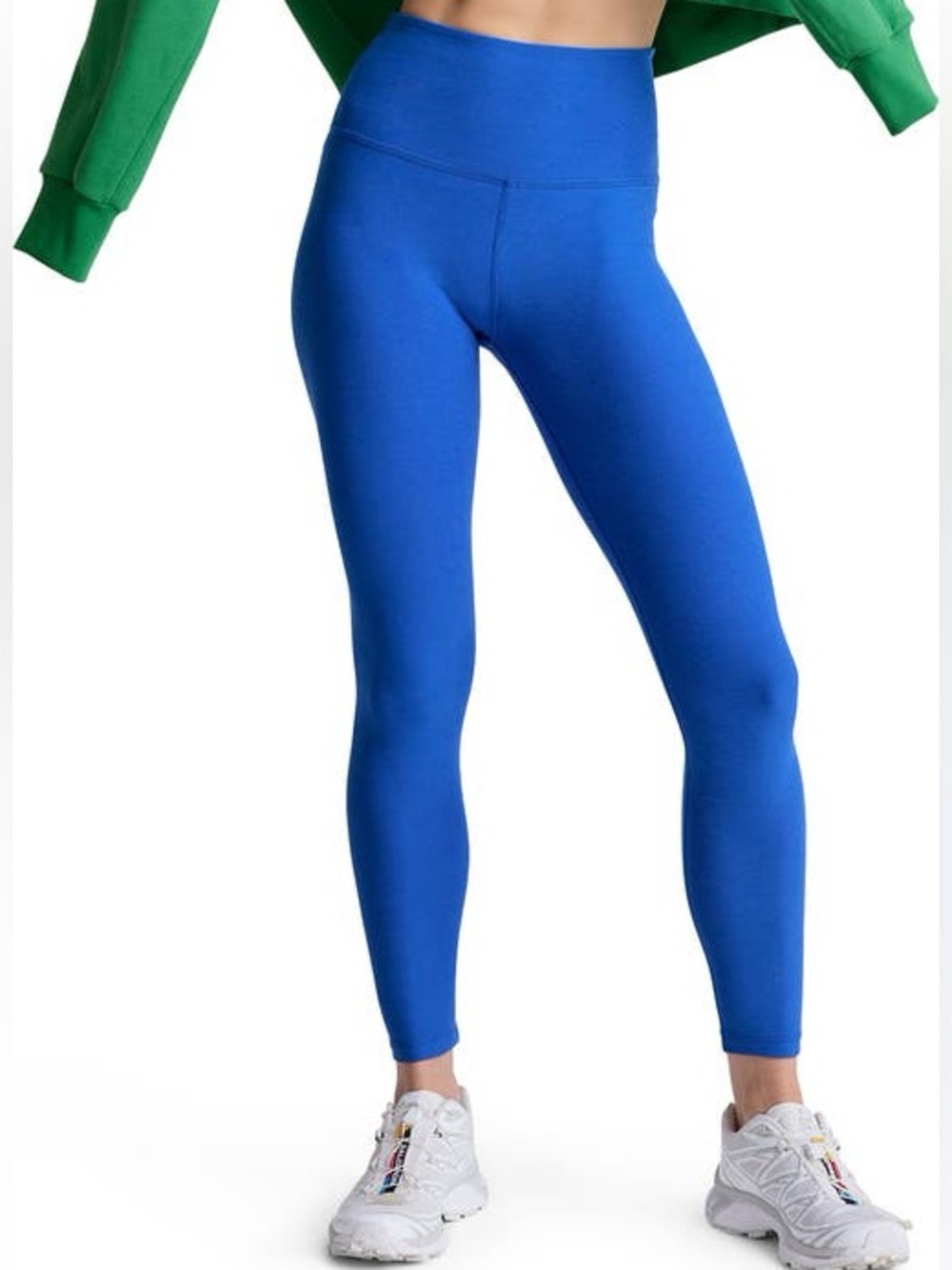 Beyond Yoga Spacedye Caught In The Midi High Waisted Leggings in Court Blue - Picture 2 of 7